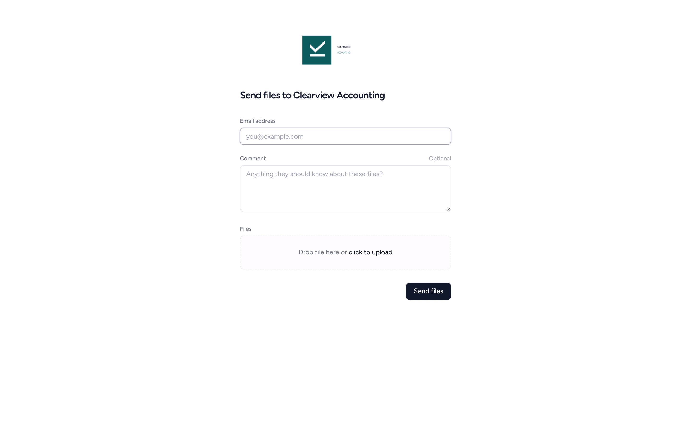 Tidyflow client upload link letting clients upload documents without logging in
