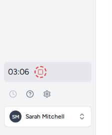 A running timer at the bottom of the Tidyflow sidebar